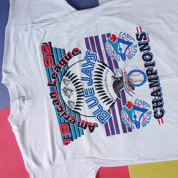 Vintage Other - Exclusive Vtg 1992 MLB Toronto Blue Jays Champions Deadstock Single Stitch Shirt